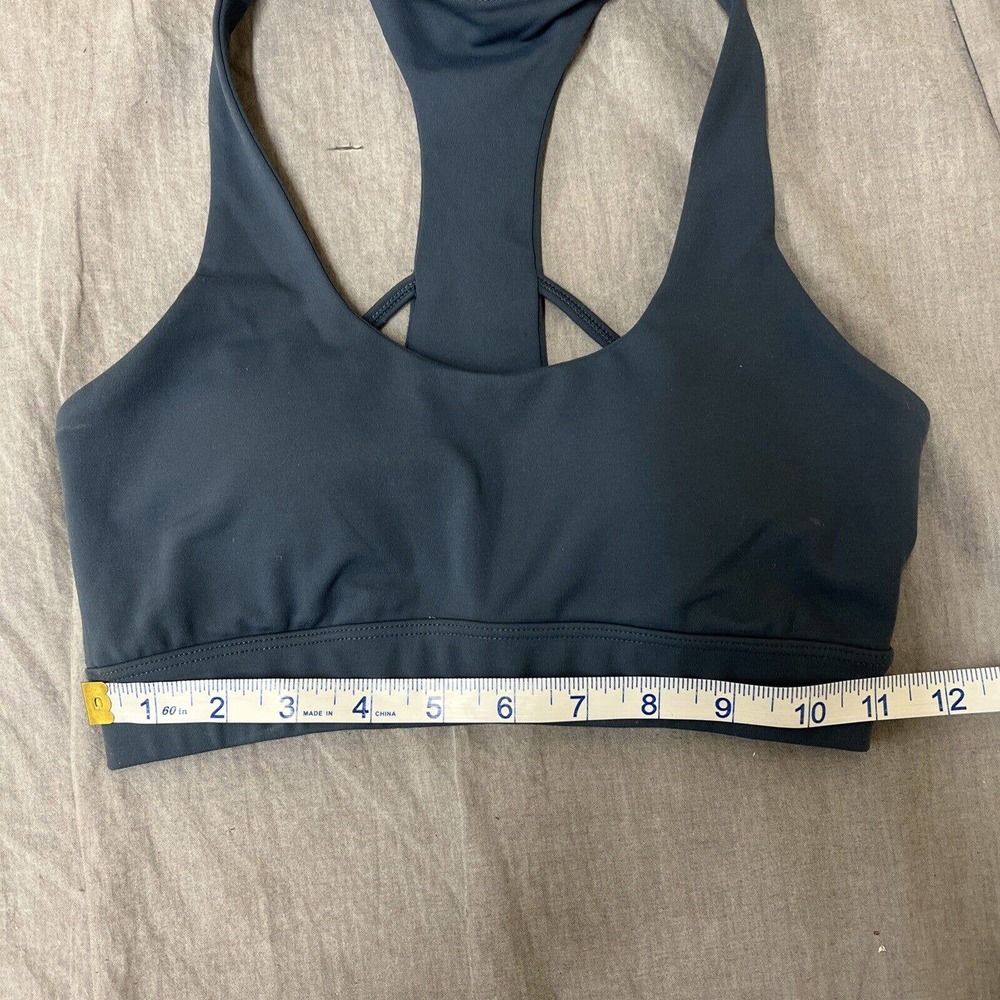 Zyia Active Sports Bra Grey Gray Yoga Athletic Workout Size Small FS Charity - Picture 7 of 9